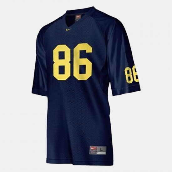 #86 Mario Manningham College Football Wolverines Youth Blue Jersey 932256-529