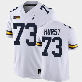 #73 Maurice Hurst Michigan Wolverines Alumni Game Mens White Jersey 448103-493