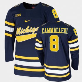 #8 Mike Cammalleri College Hockey Michigan Alumni Men's Navy Jersey 513207-120