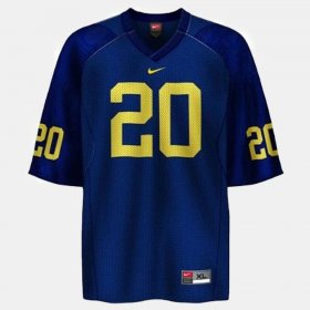 #20 Mike Hart College Football Michigan Men Blue Jersey 757941-298