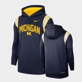 2022 Game Day Sideline University of Michigan Men's Navy Hoodie 581654-248 2022 Game Day Sideline University of Michigan Men's Navy Hoodie 581654-248