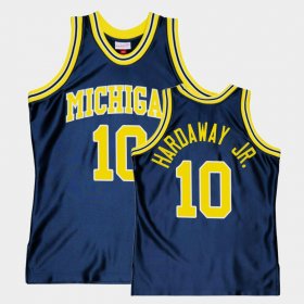 #10 Tim Hardaway Jr. Throwback University of Michigan Alumni Basketball Men Navy Jersey 345696-144