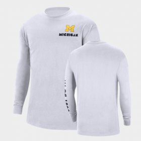 Heritage Max 90 Michigan Long Sleeve Men White T-Shirt 473386-352 Heritage Max 90 Michigan Long Sleeve Men White T-Shirt 473386-352