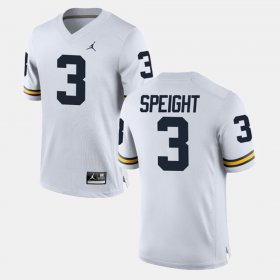 #3 Wilton Speight Alumni Football Game Michigan Men's White Jersey 855075-372 #3 Wilton Speight Alumni Football Game Michigan Men's White Jersey 855075-372