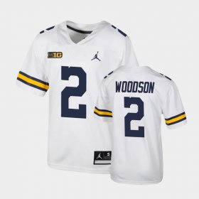 #2 Charles Woodson Untouchable Michigan Wolverines Football Youth White Jersey 471501-846