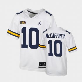 #10 Dylan McCaffrey Untouchable Michigan Wolverines Football Youth White Jersey 437947-614