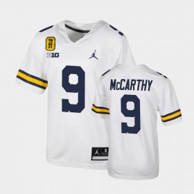 #9 J.J. McCarthy College Football Wolverines TM 42 Football Youth White Jersey 215065-204